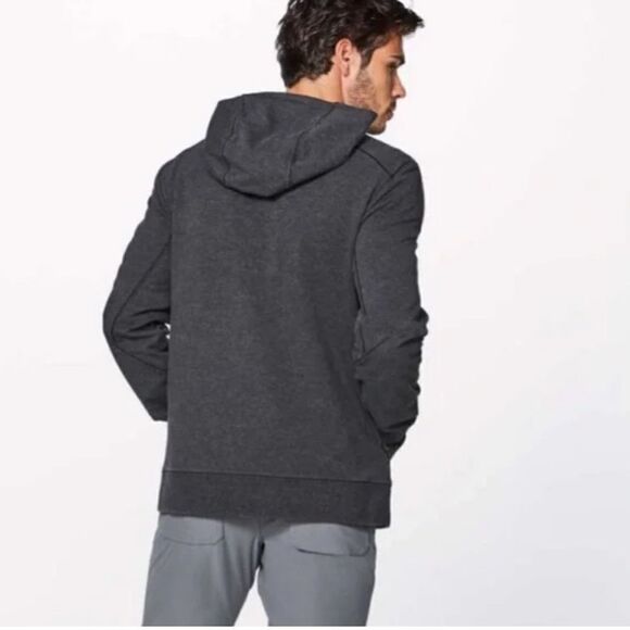 Lululemon Mens Gray Cross Cut Hoodie - Picture 2 of 8